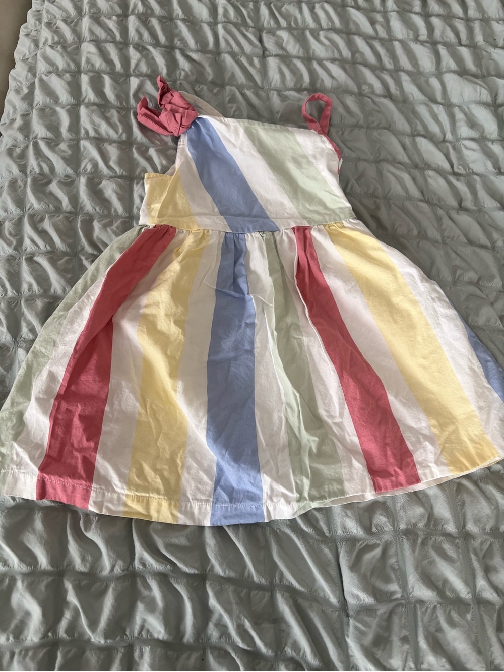 Classic Striped Sundress - Pastel Multi